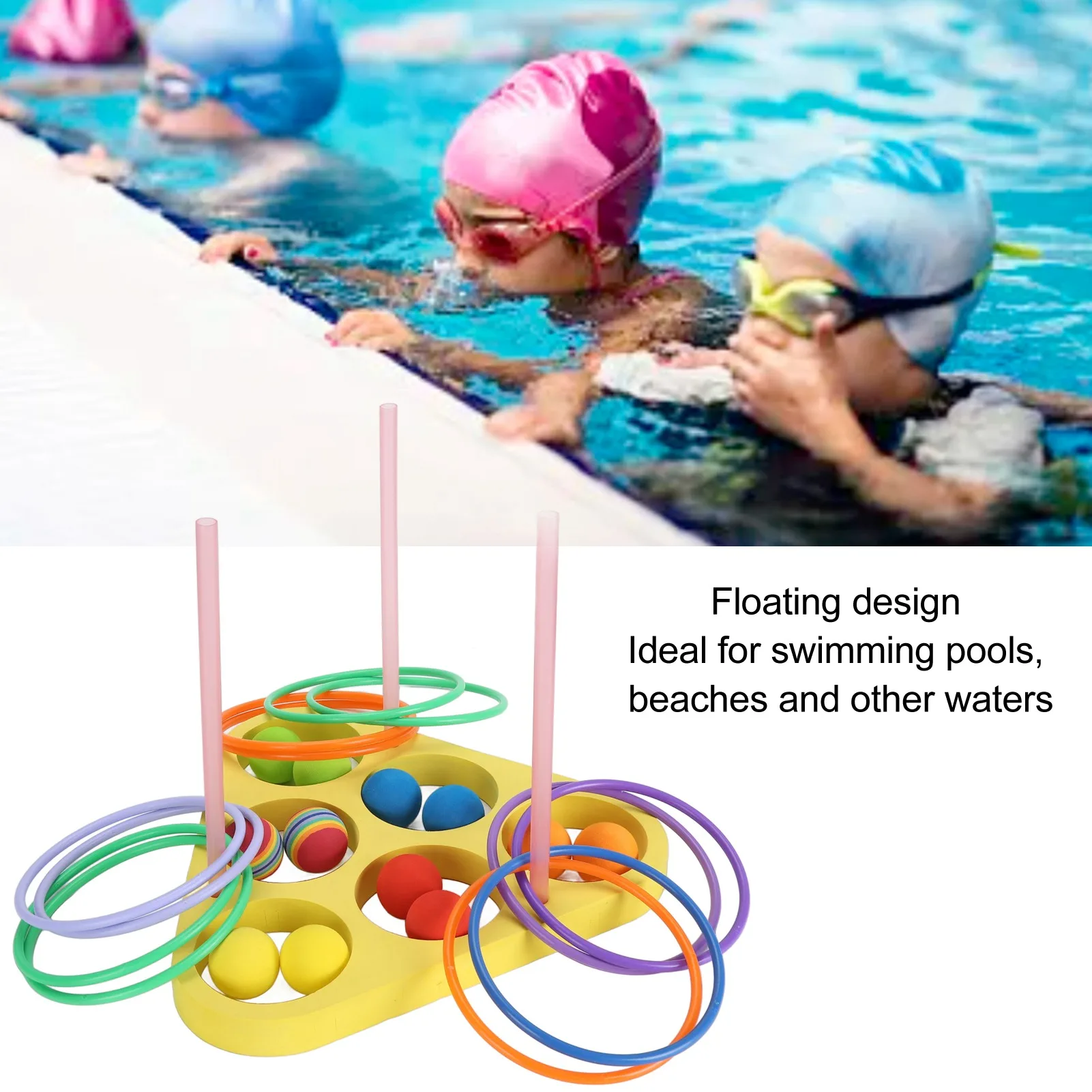 ZK40 Floating Pool Games Throwing Toys Multipurpose Fun Interactive EVA Floating Throwing Foam Balls for Boys Girls and Adults