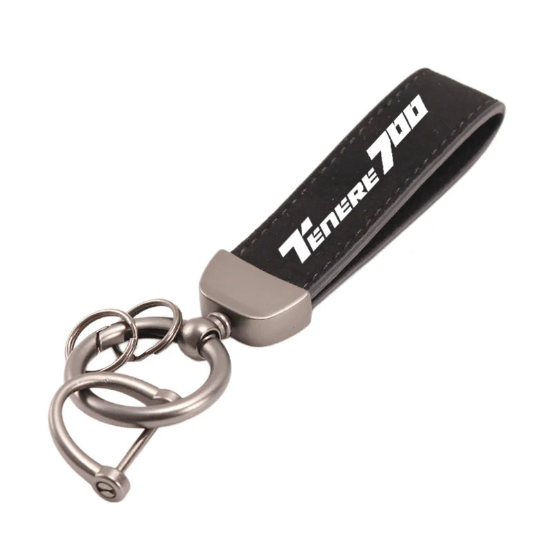 For Yamaha TENERE 700 Tenere700 XTZ 700 T700 2019-2026 Motorcycle Suede Keychain Horseshoe Buckle Jewelry Accessories