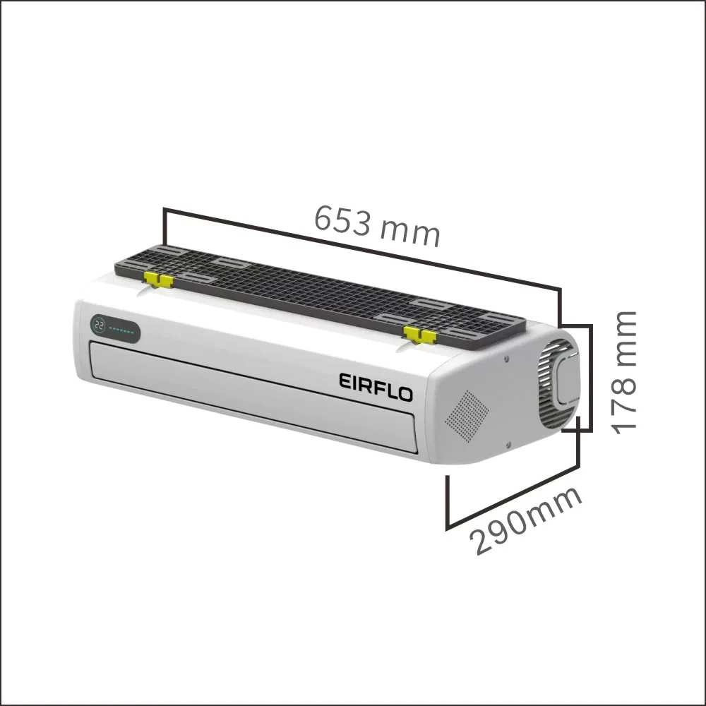 Split Parking Air Conditioner for Truck Retrofit/Upgrade 12V/24V 2200W 850W