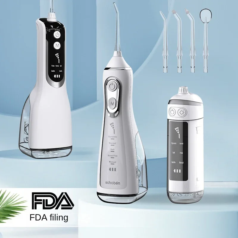 Fio dentário elétrico portátil de água, Irrigador Oral, Limpeza Dentária, Clareamento dos Dentes, Tartarro Cleaner, Waterpick para Dentes Cleaner