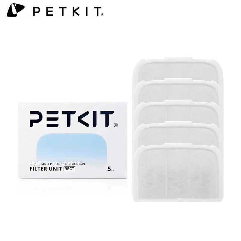 Original PETKIT Filter 5 pack Unit EVERSWEET MAX Cordless Water Fountain, Replacement for 3L Automatic Cat Fountain