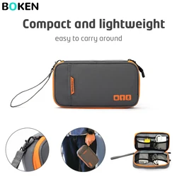 Portable Electronic Organizer Bag - Cable Storage Case with Multiple Compartments for Travel, Gadgets, Charger, USB, Power Bank