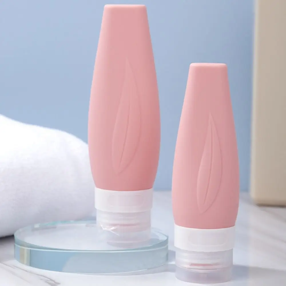 Garrafas De Viagem De Silicone Portátil, À Prova De Vazamento, Mini, Recarregáveis, Squeeze Containers, 60 ml, 90ml, Novo