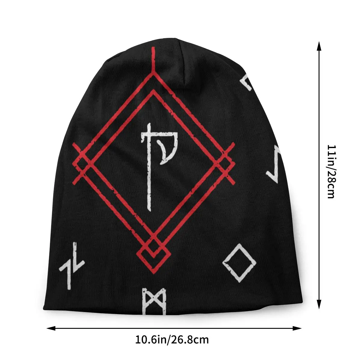 God Of War Runes Bonnet Hat Knitting Hats Autumn Winter Outdoor Skullies Beanies Hat Men's Women Adult Spring Warm Dual-use Cap