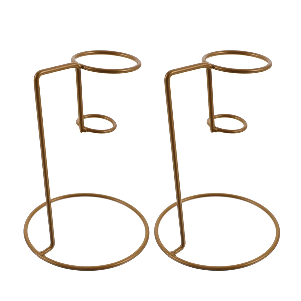 2pcs Ice Cream Cone Holder Stand Metal Display Rack Sturdy Iron For Party Dessert Table Home Shop Use Easy Cleaning Storage