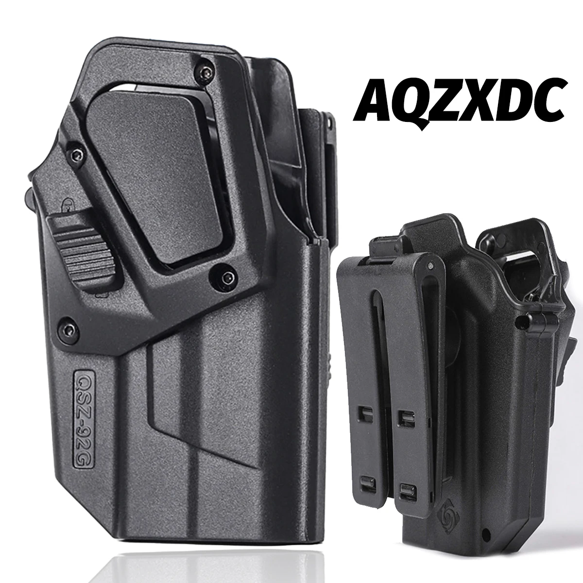 

92G Quick-Draw Holster Dual-Lock Anti-Theft Chest Holster with Adjustable Lower Plate Leg Holster for Hunting Airsoft Shoting