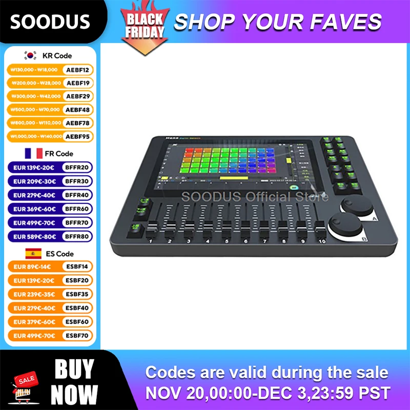 

Professional Light DMX Controller Stage Effects Lighting DMX Console Projector Master Console Light With High Brightness Screen