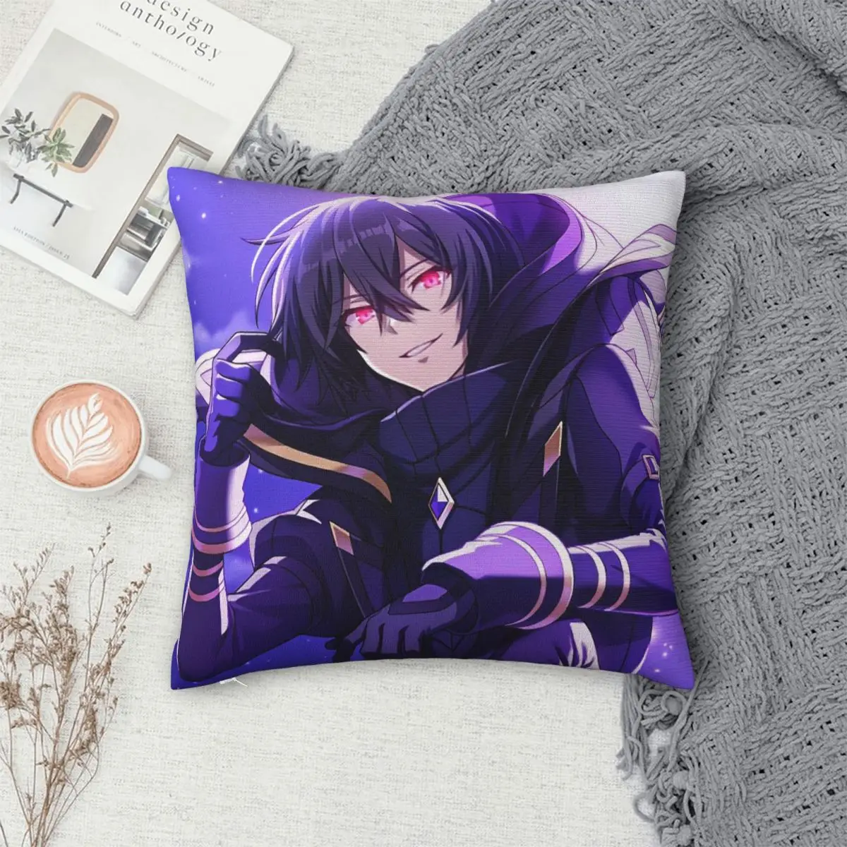 The Eminence In Shadow Anime Square Pillowcase Cushion Cover Pillow Case Throw Pillow Cover for Home Bedroom Car