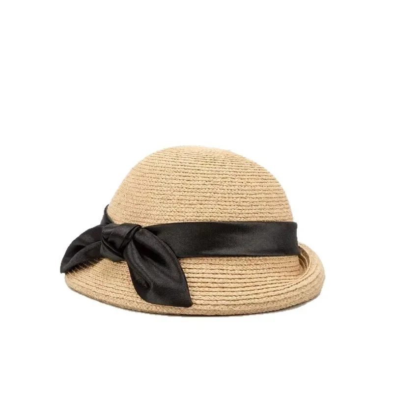 

Beret, raffia, little fisherman's straw hat, sun protection, sun shade, small face