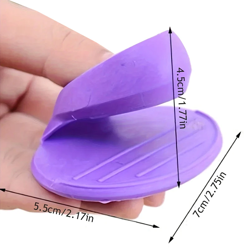2PCS Silicone Insulated Finger Covers Oven Microwave Insulated Gloves High Temperature Resistant Thickened Insulated Mat