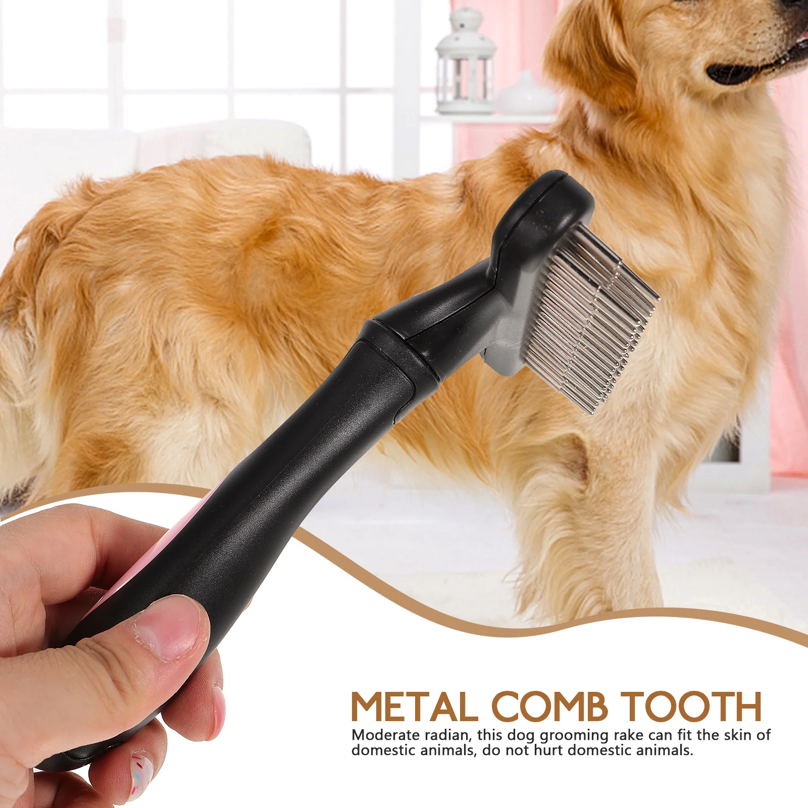 

Pet Grooming Comb Hair Removal Horse Cleaning Brush Remover Tool Rake Combs Dog