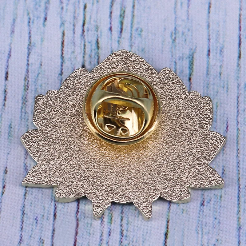 Girl witchcraft magic pin