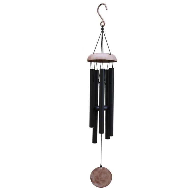 Outdoor Wind Chime, with 5 Aluminum Tubes, Wooden Wind Chime to Commemorate the Wind Chime, the Best Gift Chime for high quality