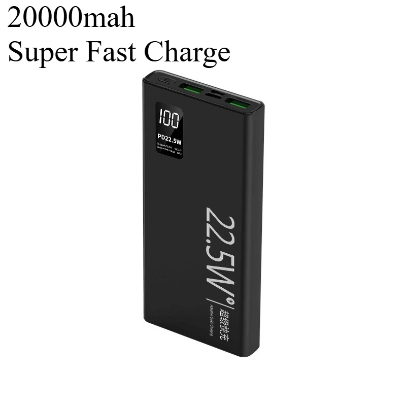 

20000mah Power Bank Large Capacity Super Fast Charge For iPhone For Samsung For Huawei For Xiaomi