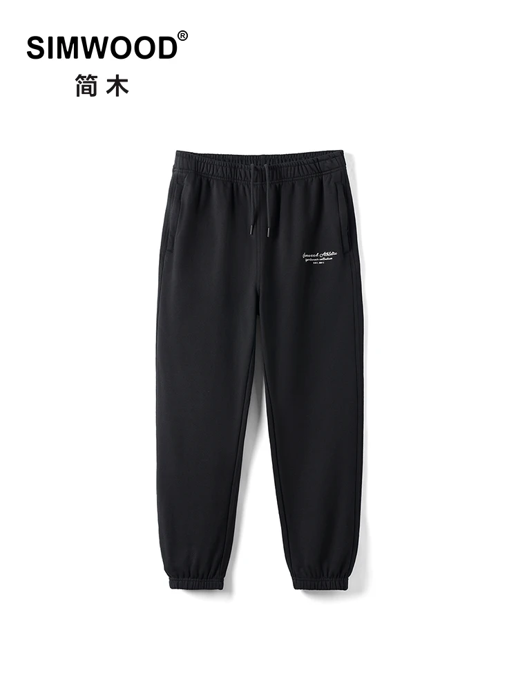 SIMWOOD 2024 Autumn New Oversize 370gsm Sorona Fabric Jogger Pants Men Running Moisture Wicking, Breathable Sweatpants