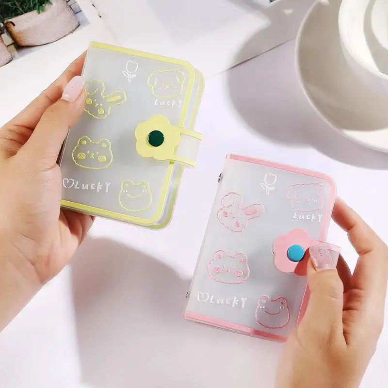 Mini Photo Album 20 Pockets 3 Inch Instax Album PVC Photocard Holder Women ID Credit Card Holder Binder