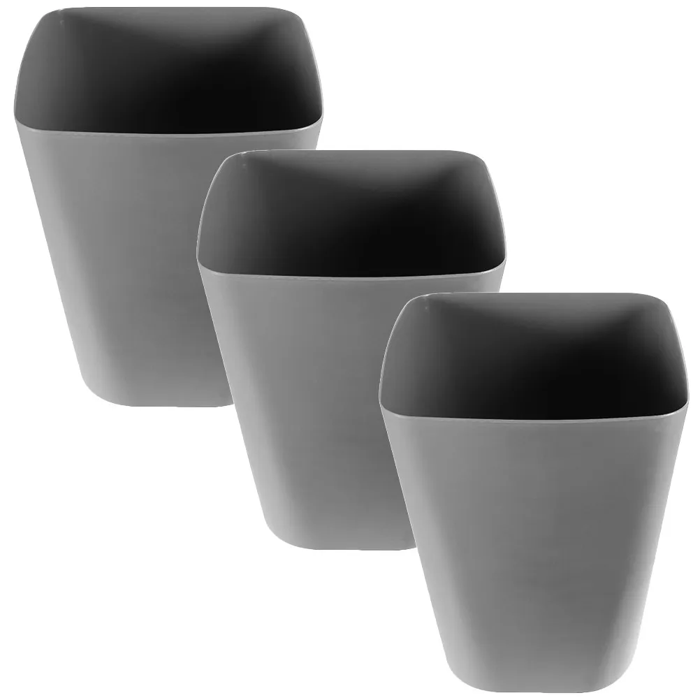 

Набор из 3 уличных мусорных баков: простые, стильные, большие контейнеры для отходов, удобные корзины для мусора для кухни, ванной комнаты, офиса