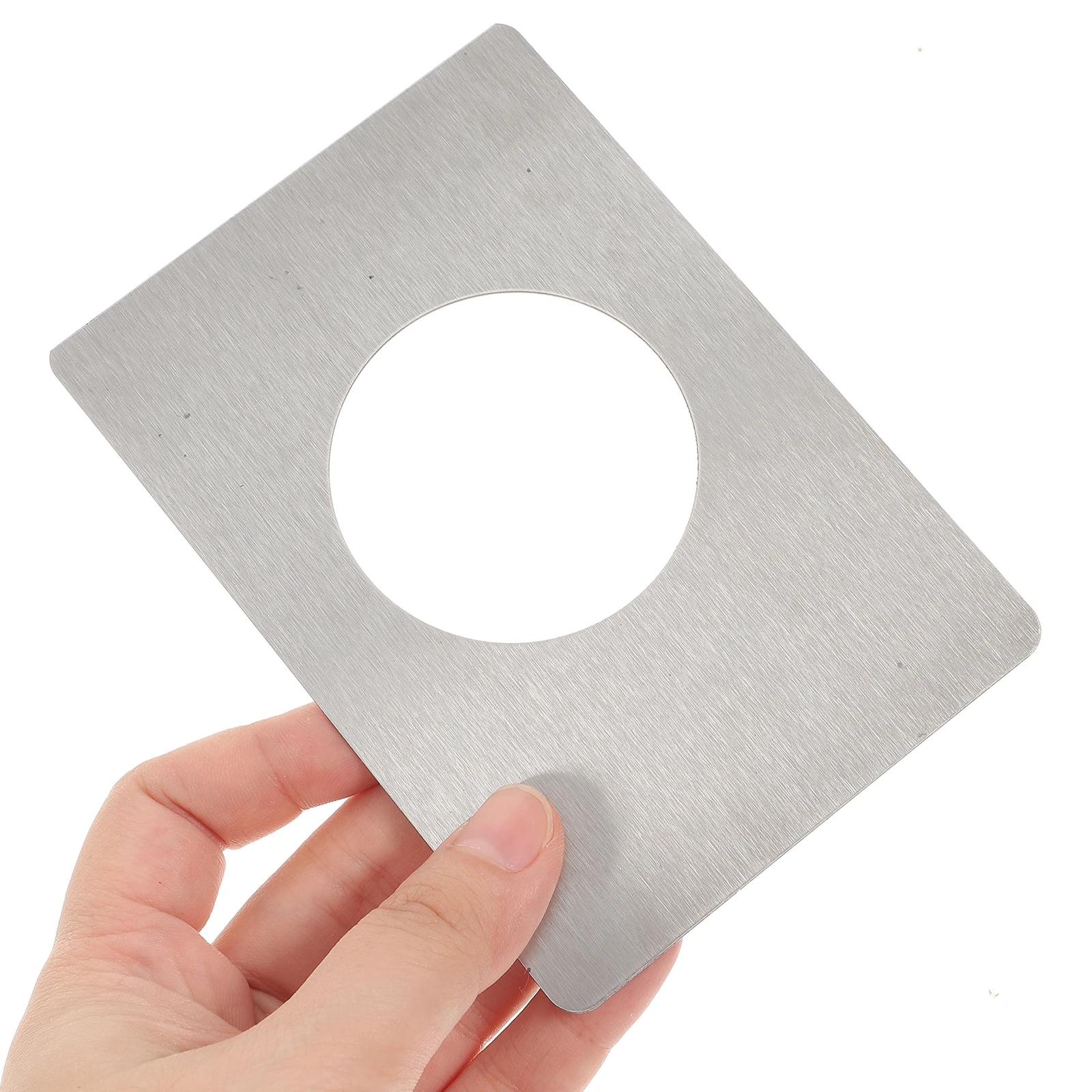 

2pcs Door Repair Board Stainless Steel Reinforcement Plates Smooth Rounded Corners Design Easy Clean Door Strike Plate