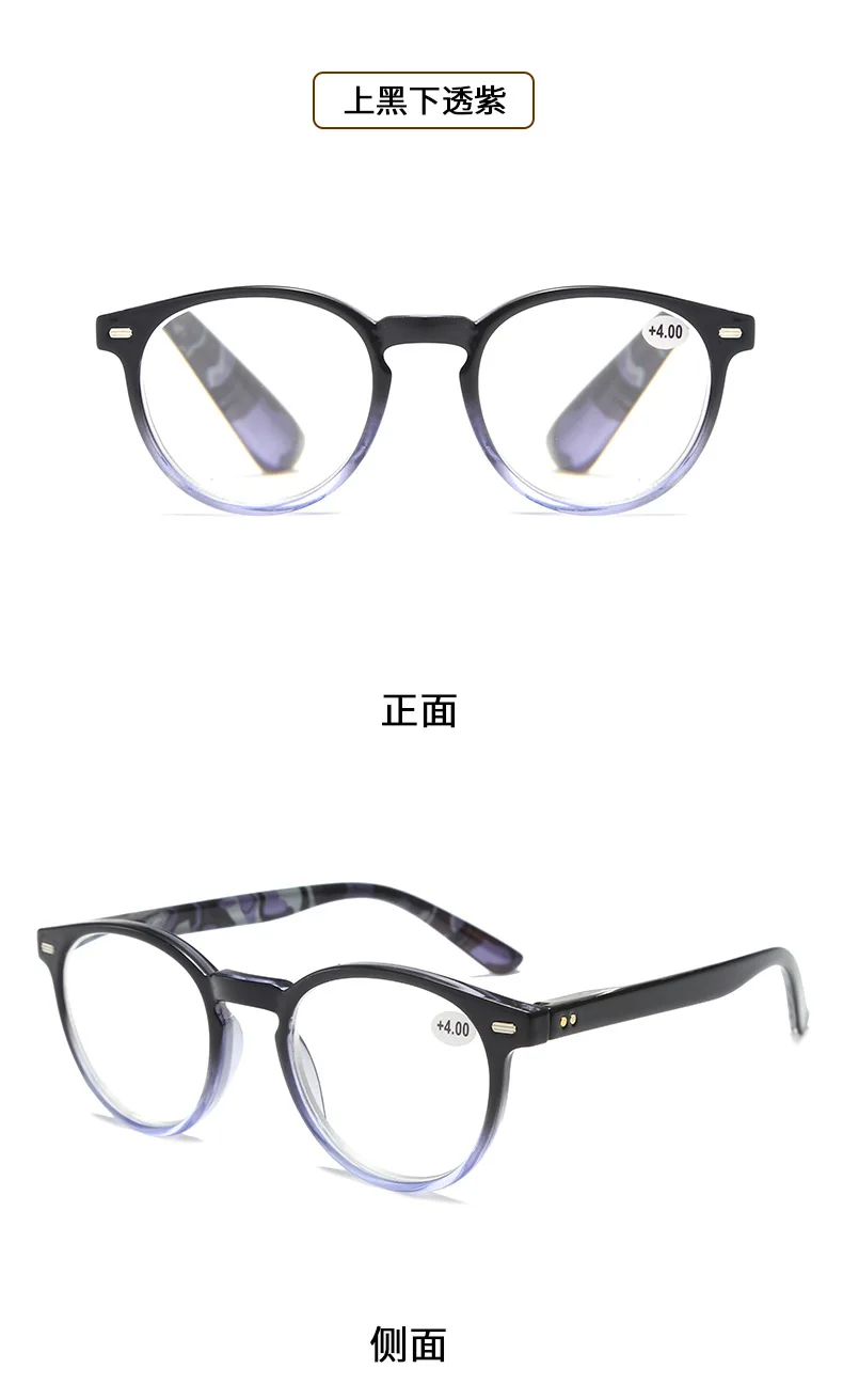 +1,0 ~ +4,0 Reissägel-Lesebrille, einfacher trendiger Stil, Federbrillenbeine, neutraler Stil, Lesebrille mit stabilen Scharnieren – Detail 10