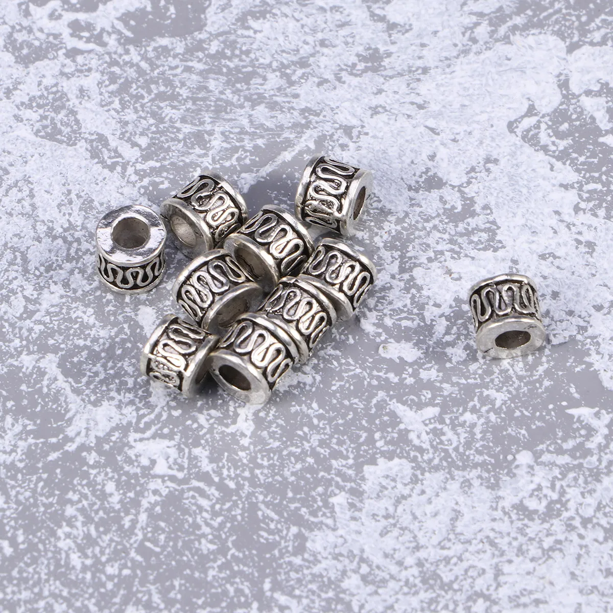 

60Pcs Hair Braid Cuffs Alloy Engraved Dreadlocks Braiding Beads Decorative Accessories Festival Party Hair Rings DIY Jewelry