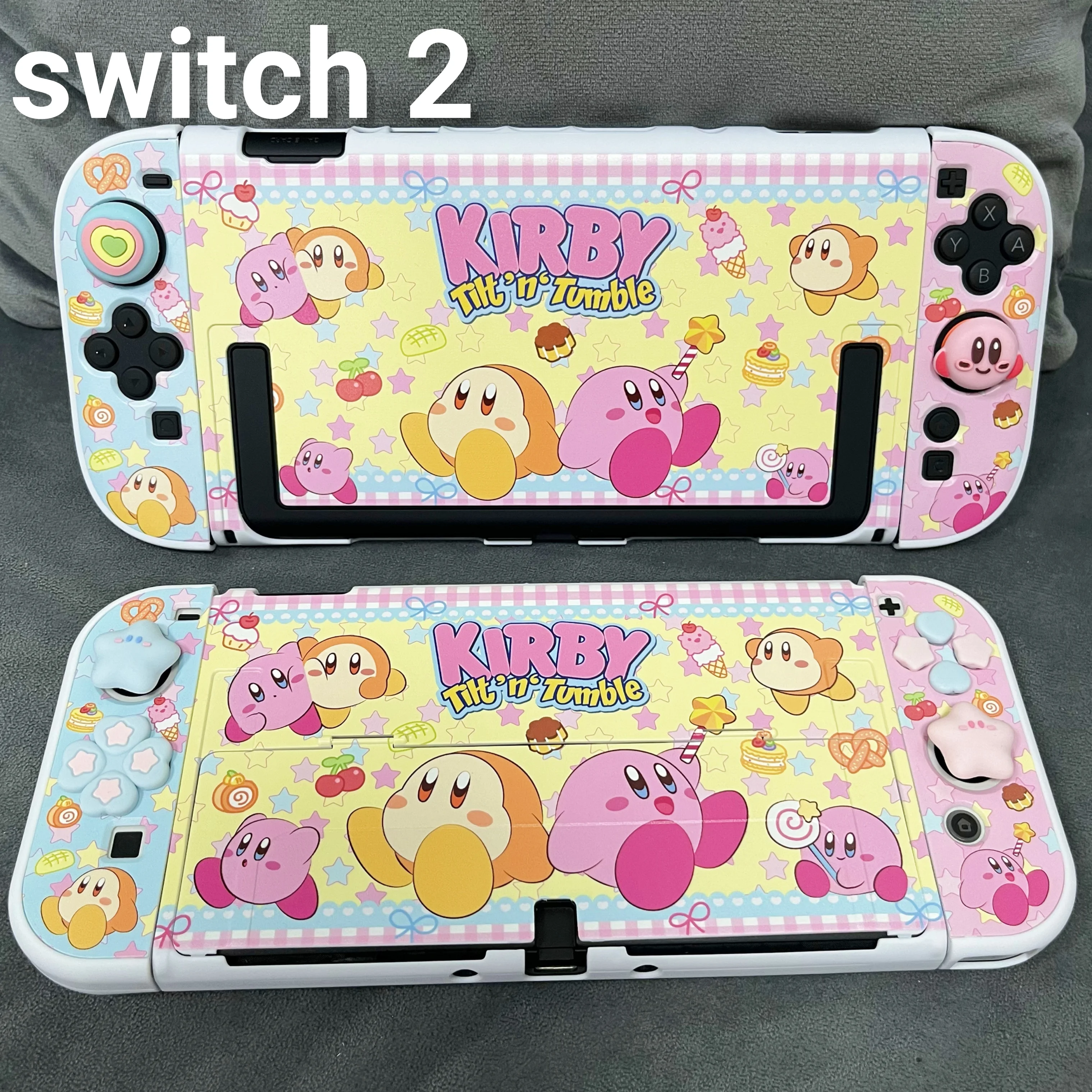 Switch2 Personalização Kirby Graffiti NS2 Escudo protetor para periféricos de jogos de anime Oled - Design original brinquedos e hobbies