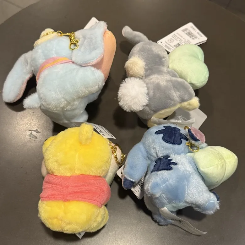 

Набор милых плюшевых брелоков Disney: Лило, Стич, Дамбо – мягкие подвески для сумок, рюкзаков, подарок для девочек и фанатов