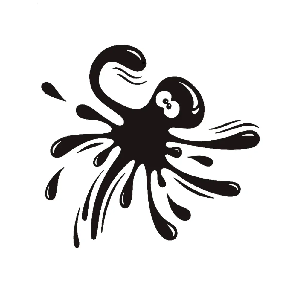 Car Stickers Motorcycle Sticker Funny Lovable Octopus Vinyl Reflective Decoration Decals,15CM