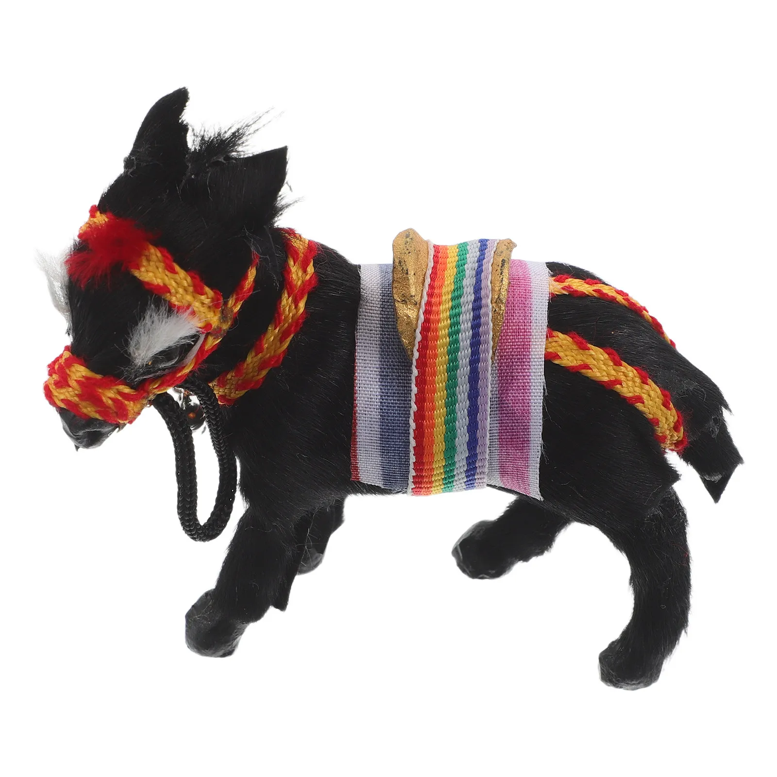 

Мягкая игрушка-ослик: реалистичная фигурка животного для декора детской комнаты и полки, удобная для сна