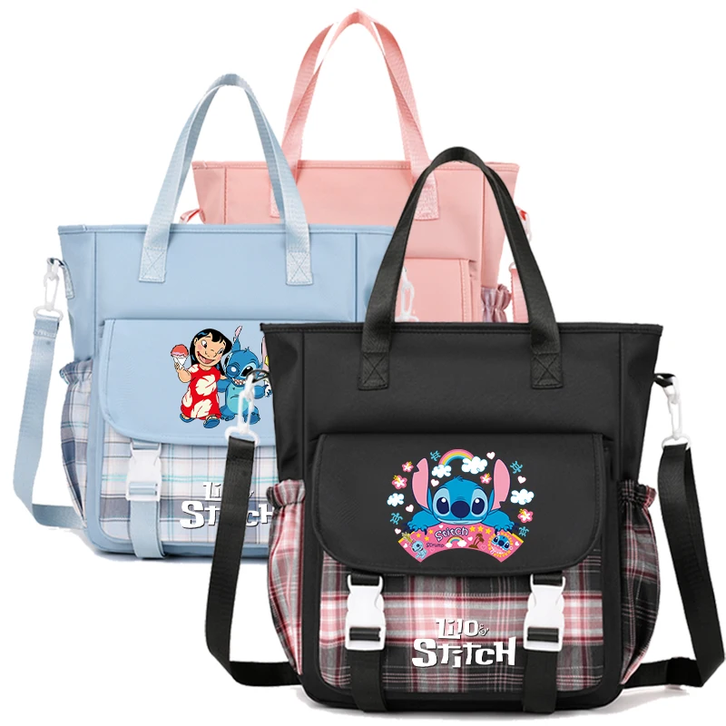 

Anime Lilo Stitch Schoolbag Handbags Carrying Bag for Teen Girl Boy Messenger Bag Back To School Bag Tote Bags Ladies Mommy Bags