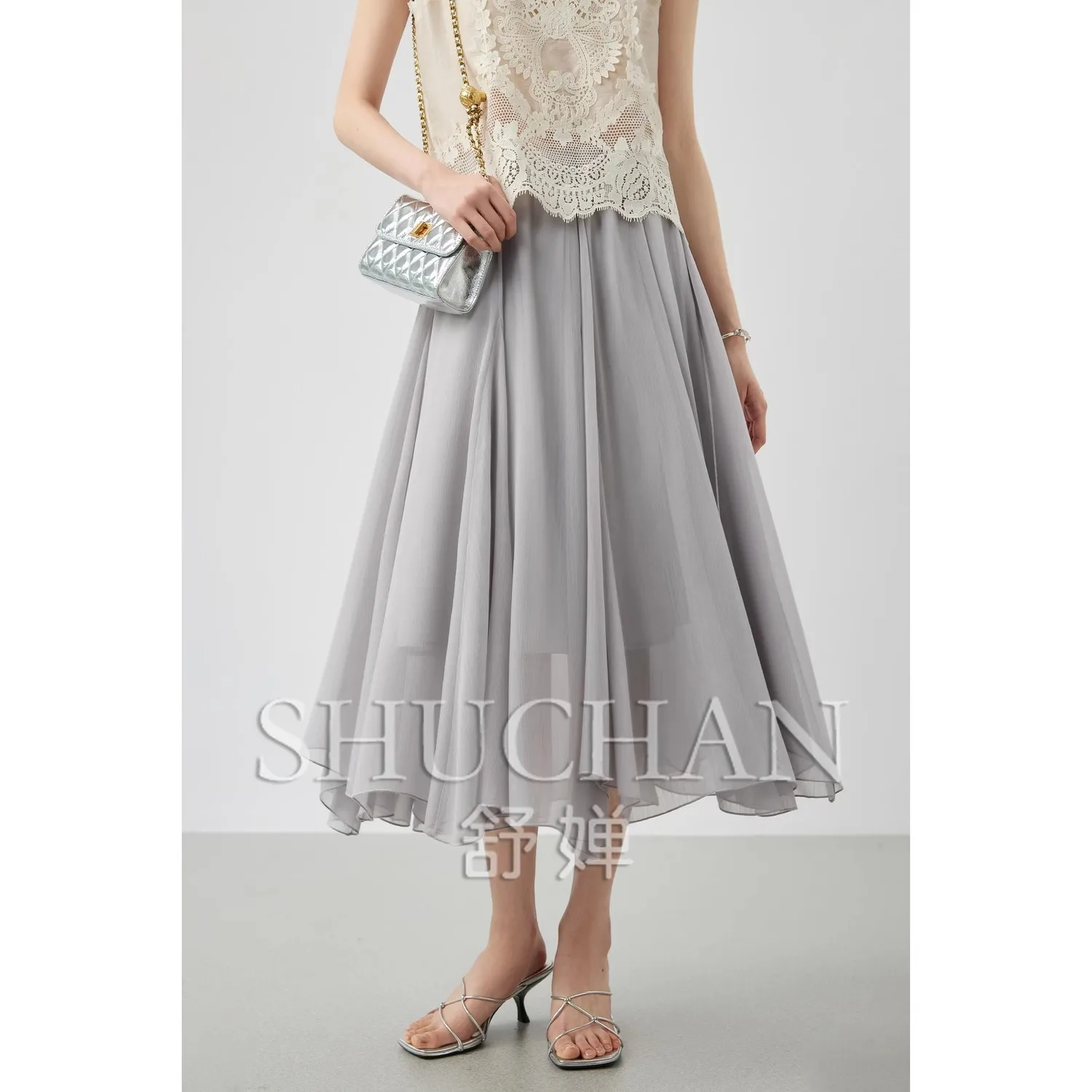 

Heavy Industry Multi-piece Irregular Splicing, Lyocell Skirt Women Faldas Mujer Moda 2025 Summer Women Clothing