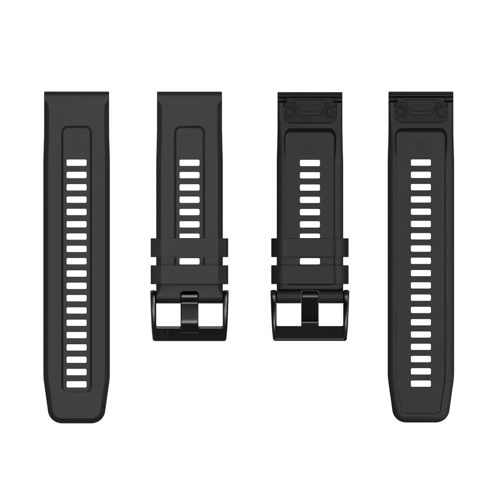 QuickFit 26mm 22mm Silicone Watch Strap For Garmin Fenix 8 Band 7X 7 7S 6X 6 Pro 5 5X Epix 2 965 955 945 Instinct 2 HR MK 1 2