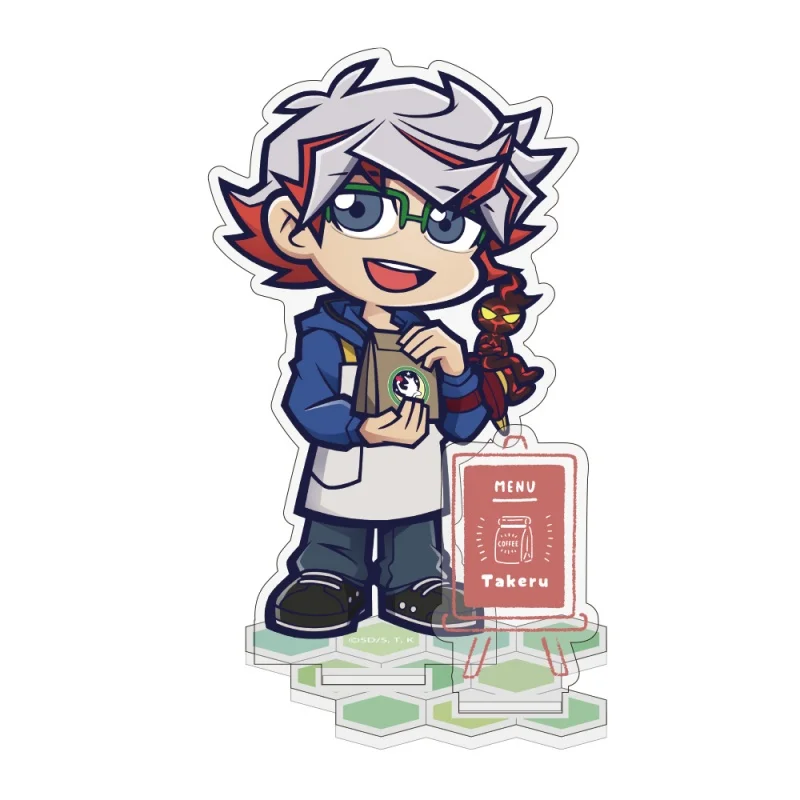 Anime Yu-Gi-Oh! Kusanagi Shoichi Q-Style Peaceful Moments Ver Acrylic Stand Model Plate Keychains Desktop Ornament