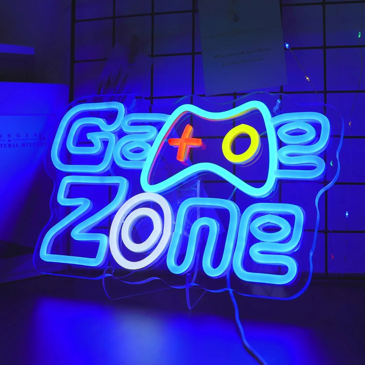 Game Zone Neon Sign Room Decor Art Wall Light USB LED Neon Light for Gaming Room Club Bar Aesthetic Bedroom Decoration Gift