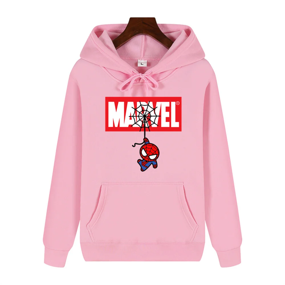 Marvel Spider-Man Fun Print Autumn/Winter Comfortable Soft Thickening men's high quality casual fashion warm street hoodie