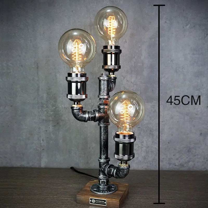 

Industrial Vintage Atmosphere Lamp - Reading Companion & Decorative Night Light for Bedroom, Study Desk, and Bar
