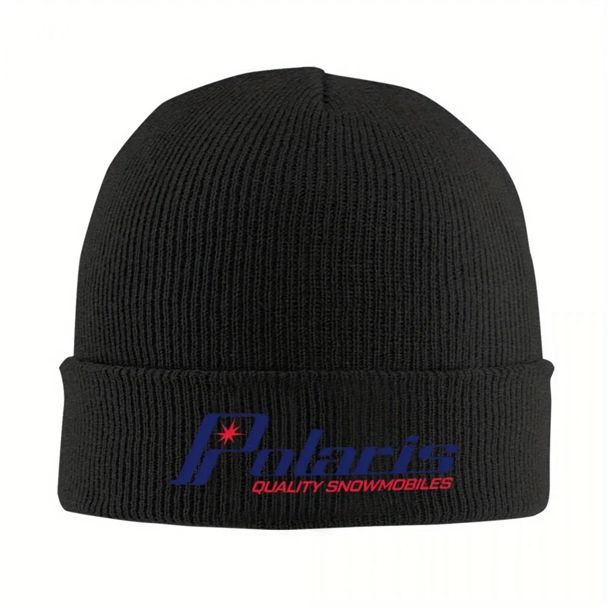 2026 Vintage Polaris Snowmobile Logo Warm Knitted Cap Hip Hop Bonnet Hat Autumn Winter Outdoor Beanies Hats for Men Women Adult