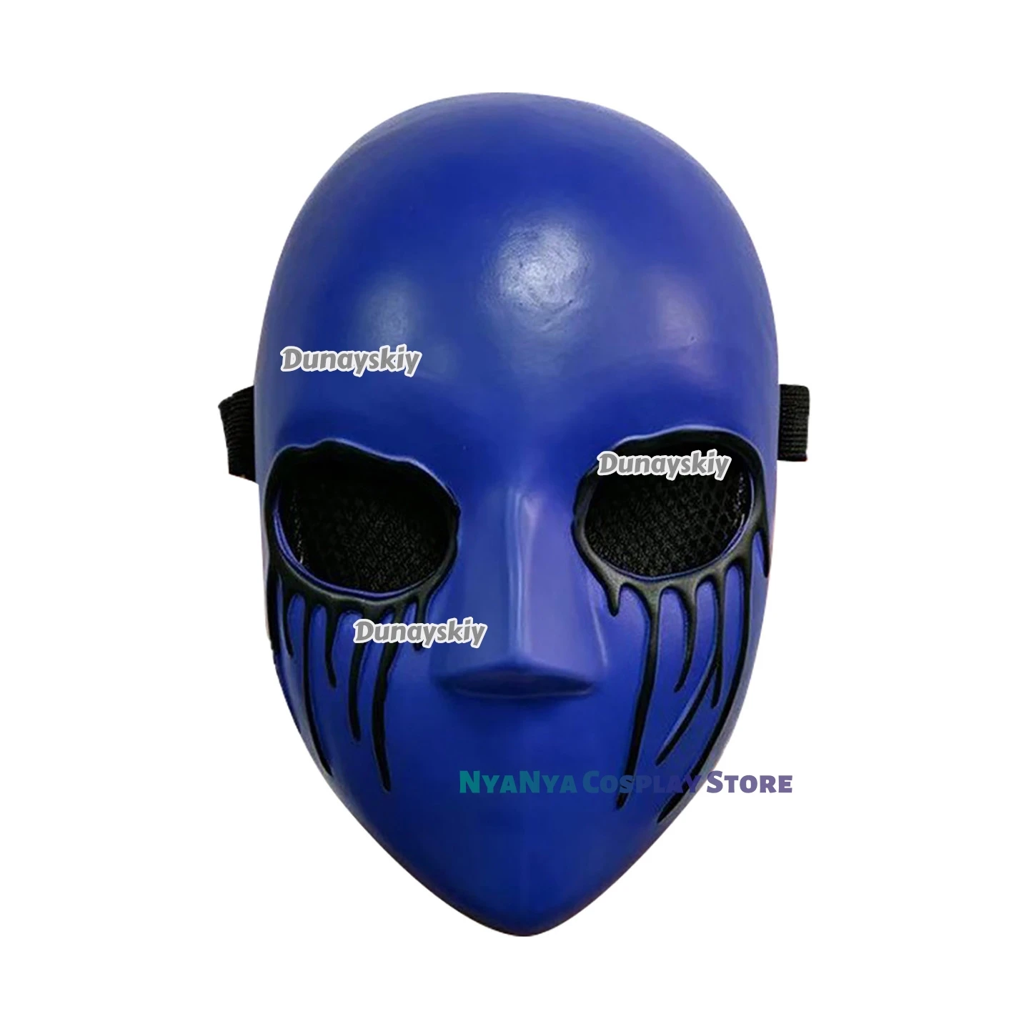 Creepypasta Eyeless Jack Cosplay Mask Horror Blue Full Face Helmet Latex Masks Accessories Party Prop Halloween Adult Costumes