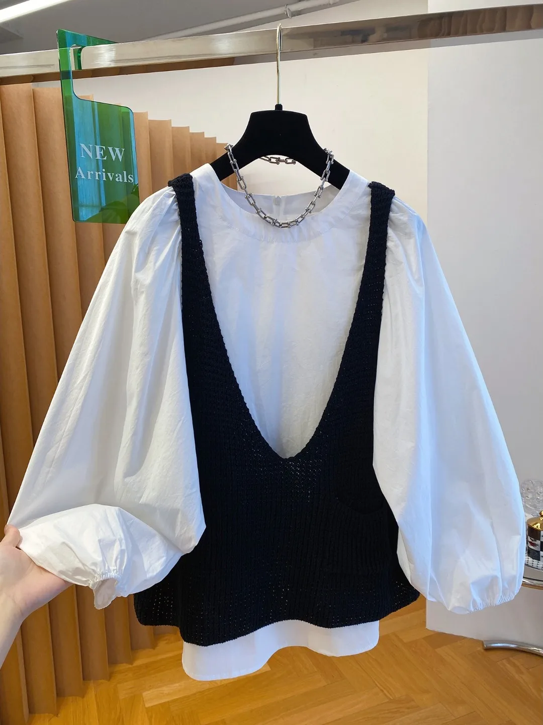 Conjunto de Dos Piezas de Ceco de Punto Premium y Csa Hoada, Moda Femenina para Principios de Otoño, Atuendo Cómodo d...