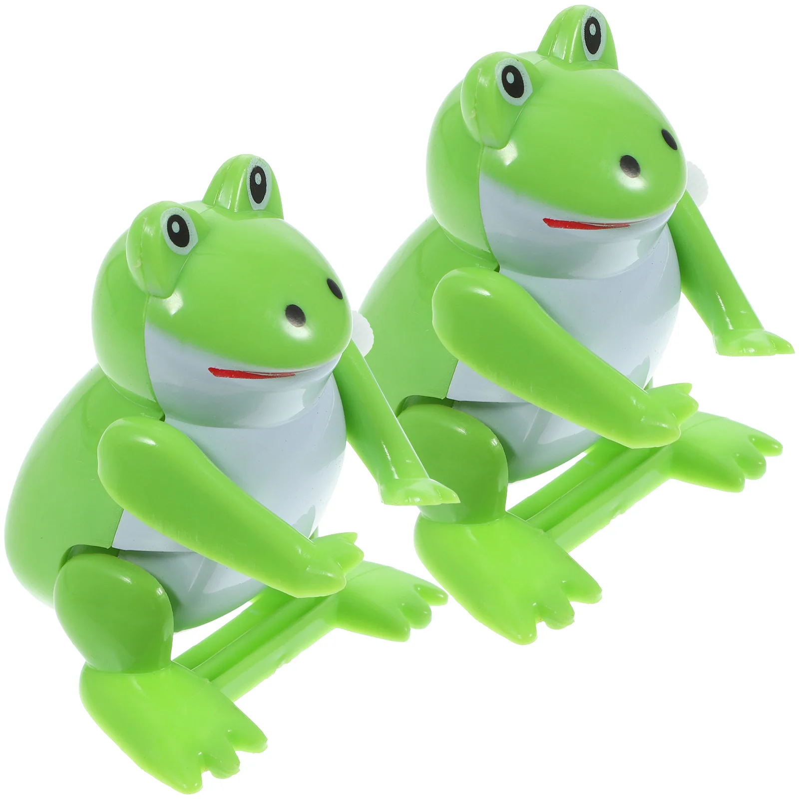 2 Pcs Clockwork Frog Toy Child Passover Toys Abs Spring Frogs Delicate Kids Plaything