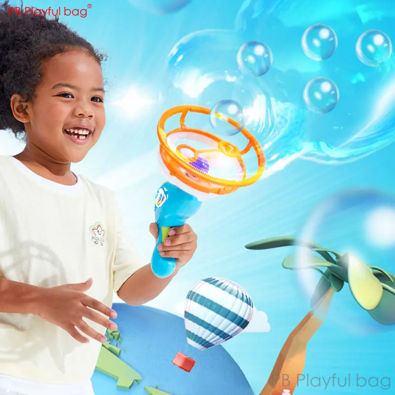 Bubble in Bubble Electric Bubble Machine New Kid Automatic Magic Bubble gun Outdoor Boys cool toys regali di compleanno per ragazza AC101