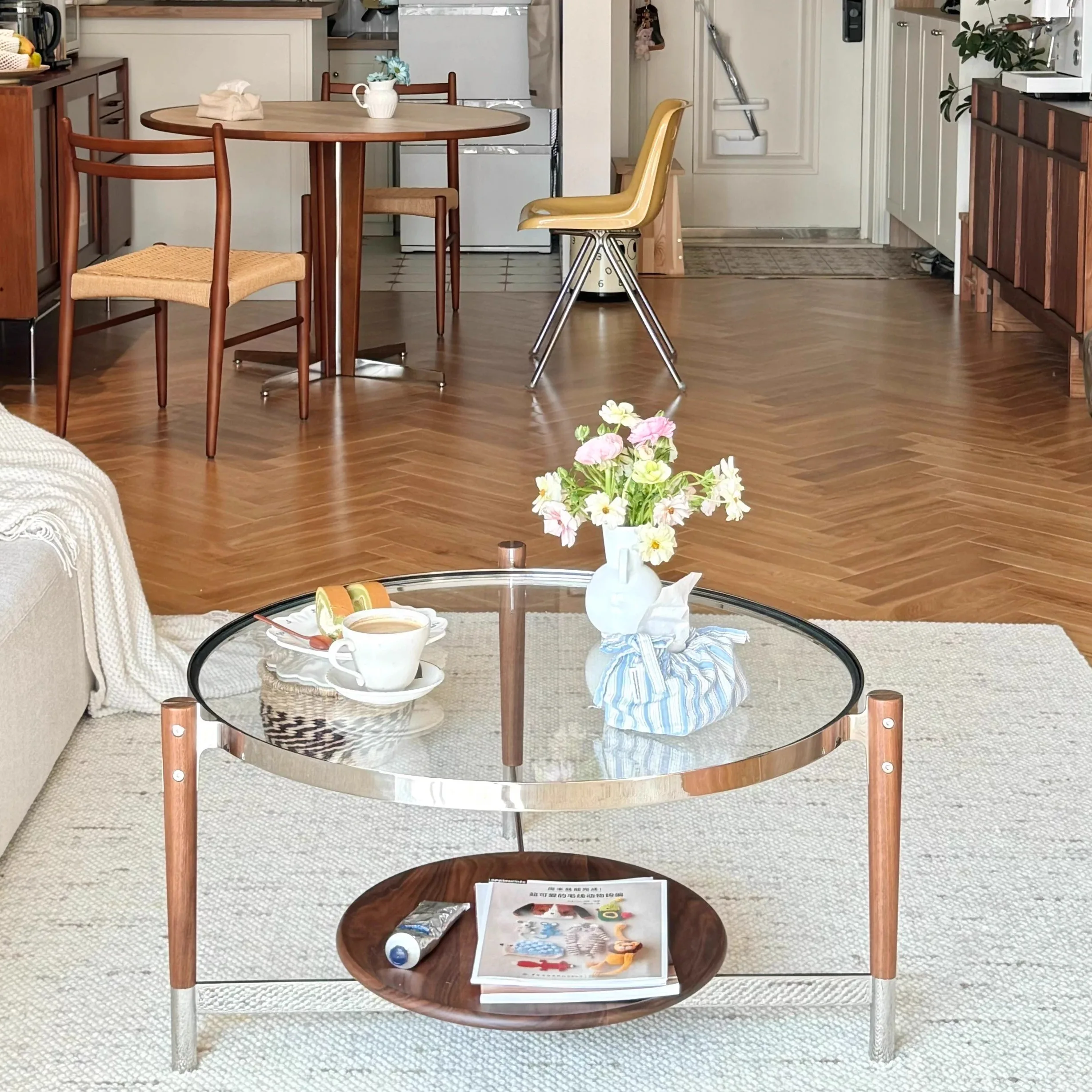 Writing Space Saving Coffee Table Moving Minimalist Unique Aesthetic Coffee Table Standing Industrial Couchtisch Home Furniture