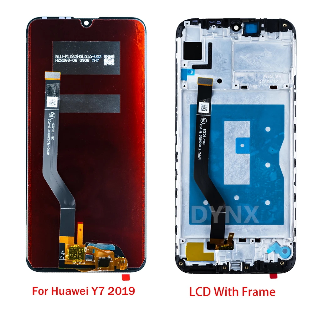 100% Tested For Huawei Y7 2019 LCD Display Touch Screen For Huawei Y7Prime 2019 DUB-LX1 DUB-LX3 with Frame Digitizer Assembly Re