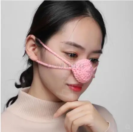 

Чистая ручная работа, шерстяной чехол для носа, тепло, ветер, холодное и незамерзающее волшебное устройство, дышащие индивидуальные маски для мужчин и