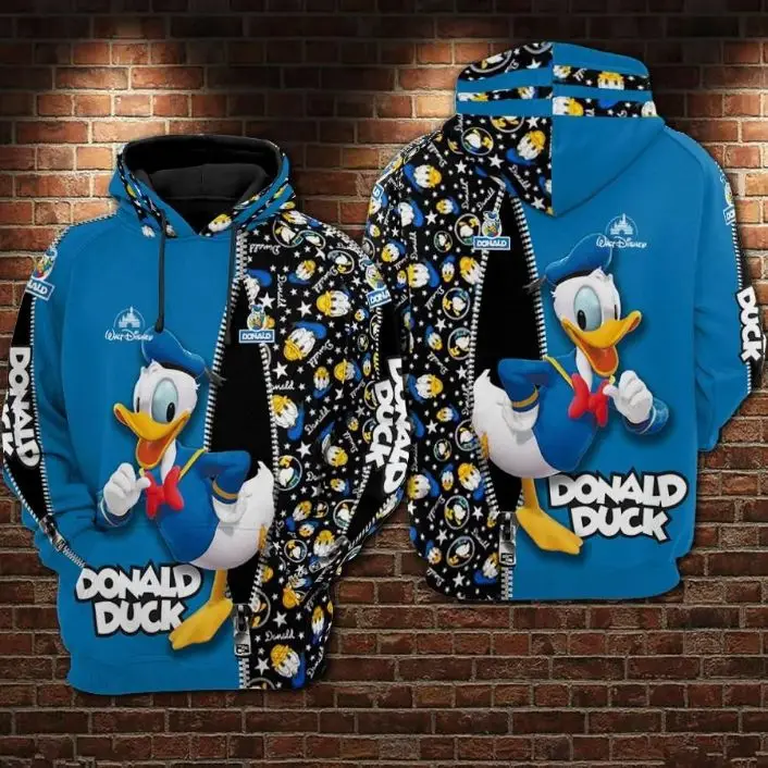 Donald Duck Movies Disney 6 Over Print 3d Zip Hoodie