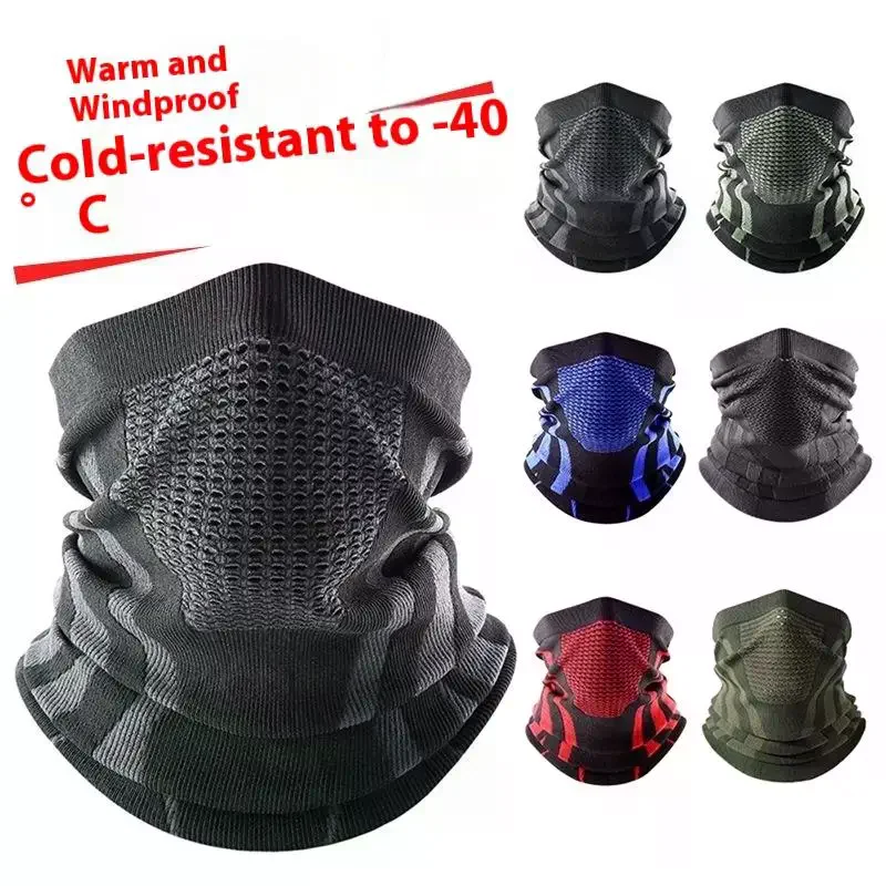 Face Cover Neck Warmer Bicycle Cycling Ski Tube Scarf Hiking Masks Colors Winter Breathable Comfortable Thermal Knitted Scarf