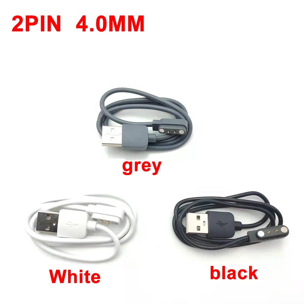 

2Pin Pogo Magnet Cable for Kids Smart Watch Charging CableUSB4.0Cable for Q750S T88 A20 A20S TD05 V6G Magnetic charge connector