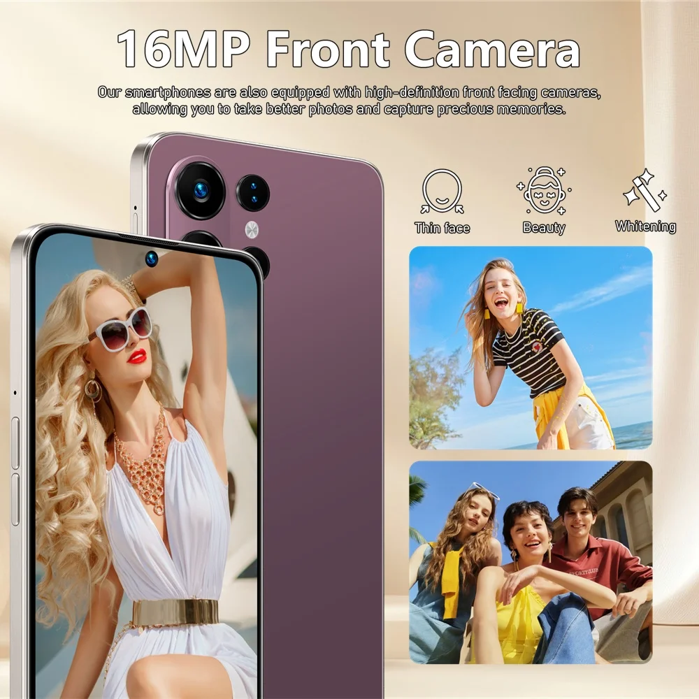 K-Touch Hot S25 Ultra 7800mAh Smartphone 22GB+2TB Cell Phone 7.3inch Mobile Phones 5G Dual SIM Android 15 Unlocked 16MP+48MP Cellphones