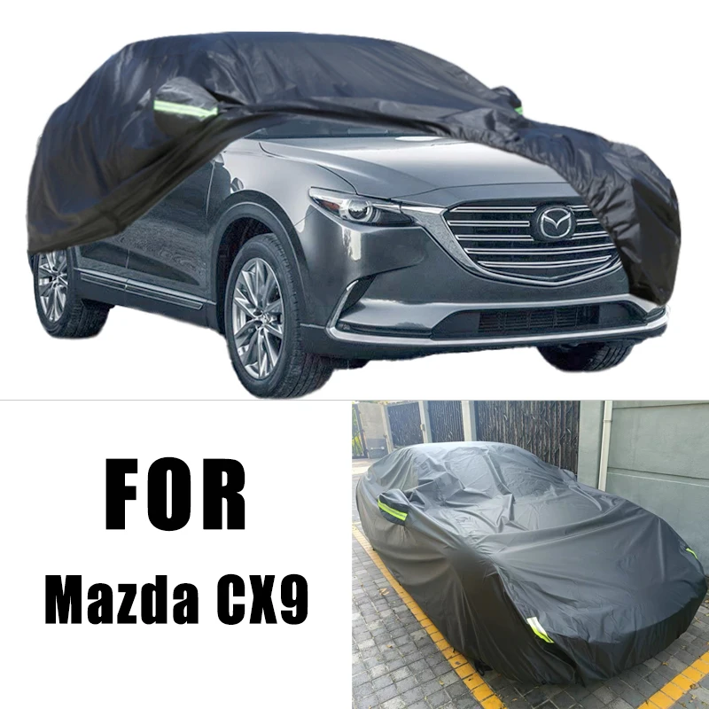 

For Mazda CX9 All-Weather Car Covers 6-in-1 Waterproof Dustproof UV Proof Snowproof Scratch Resistant Protection