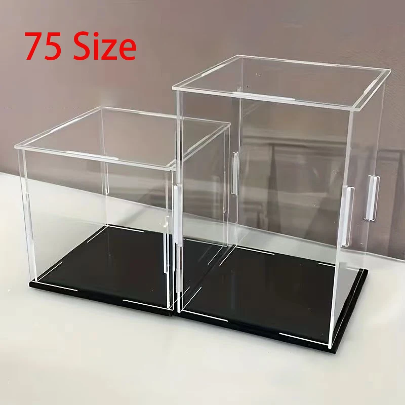 Clear Acrylic Display Cabinet for Action Figures, Assemble Dustproof Display Case for Car Modles, Collectibles Protection Box