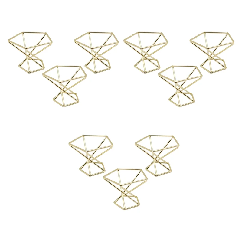 رائجة البيع-9 قطعة حامل نبات الهواء الهندسي طائرات رف النباتات المعدنية حامل رفوف الغراس ديكور Himmeli حاويات Tillandsia